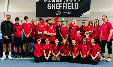 Sports Leaders smiling at the annual primary school sports days